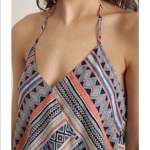 Abbeline tribal print surplice halter top - NWT